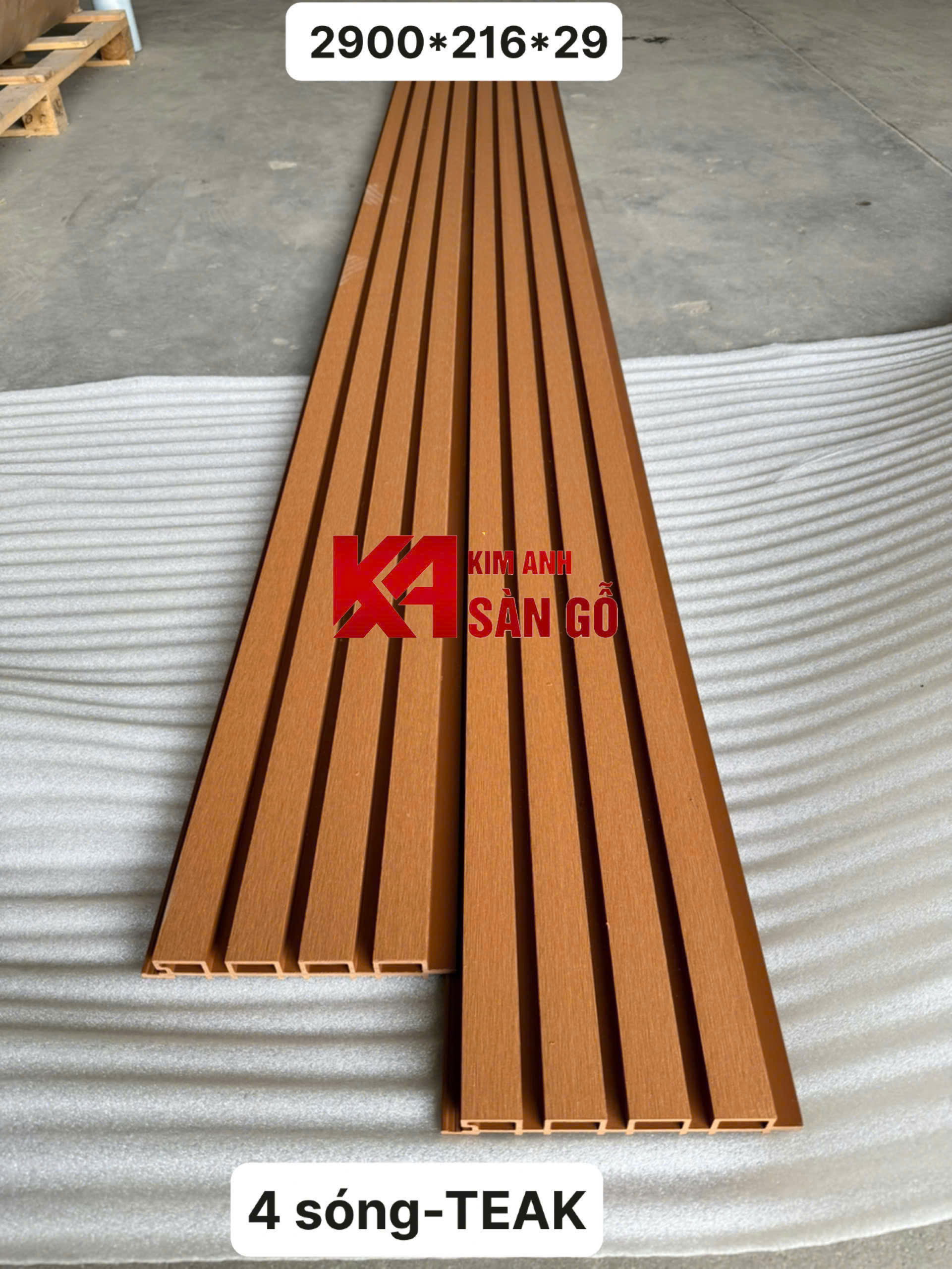 Tấm Ốp Lam Sóng Ngoài Trời GR-01 Teak